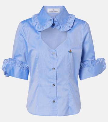 Toulouse Frill cutout cotton poplin shirt | Vivienne Westwood