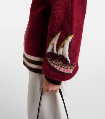 x Mokshini mohair and wool-blend cardigan | Alémais