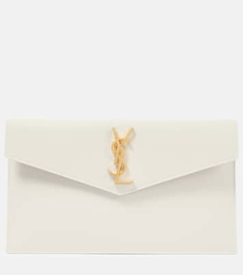 Uptown leather clutch | Saint Laurent