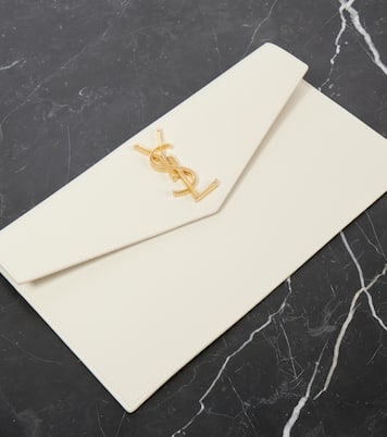 Uptown leather clutch | Saint Laurent