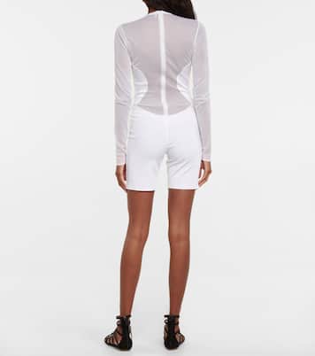 Mono de crepé y malla | Alaïa