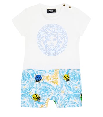 Bebé - mono en punto fino de algodón | Versace Kids