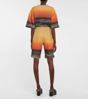 Shorts in jersey di cotone con stampa | Dries Van Noten