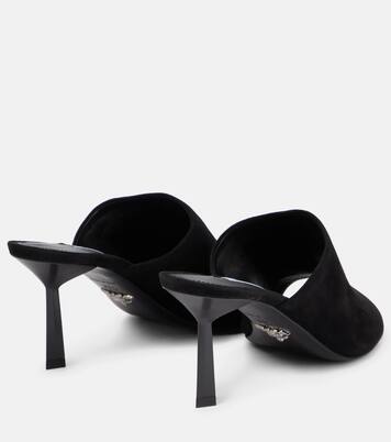 Logo suede mules | Prada