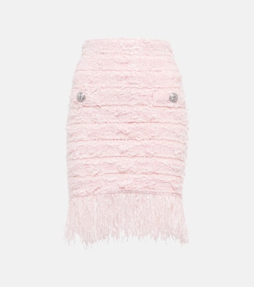 Fringed tweed miniskirt | Balmain