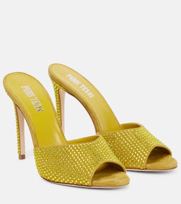 Holly embellished suede mules | Paris Texas
