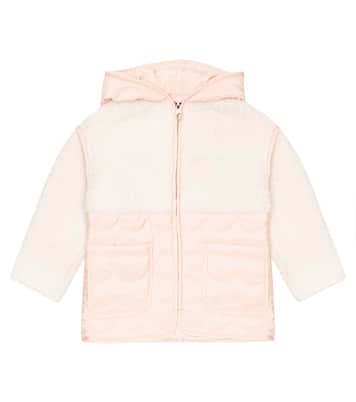 Chaqueta acolchada con borrego sintético | Chloé Kids