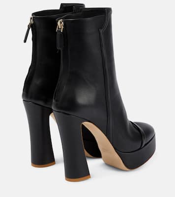 Alexa platform leather ankle boots | Malone Souliers