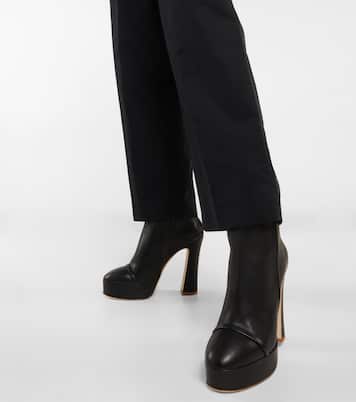 Alexa platform leather ankle boots | Malone Souliers