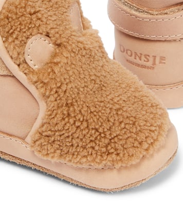 Baby Richy faux shearling booties | Donsje