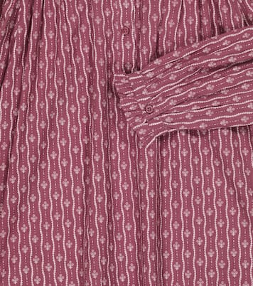 Bedruckte Bluse Folsom aus Baumwolle | Caramel