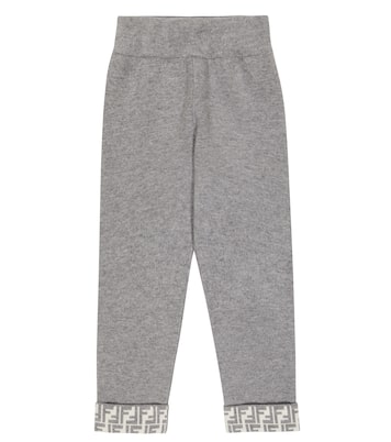 Reversible wool and cashmere sweatpants | Fendi Kids
