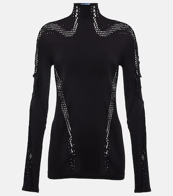 Top de malla con cuello alto | Mugler