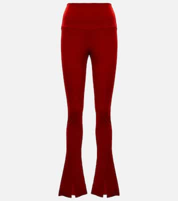Flared velvet leggings | Norma Kamali