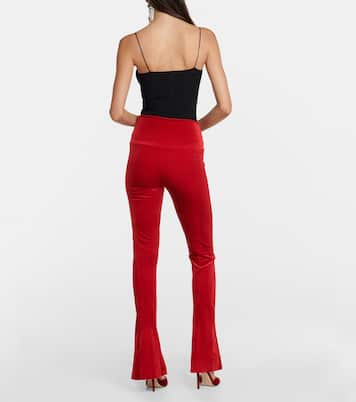 Flared velvet leggings | Norma Kamali