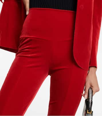 Flared velvet leggings | Norma Kamali