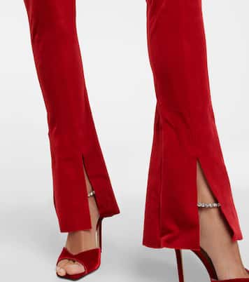 Flared velvet leggings | Norma Kamali