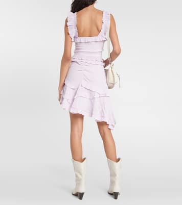 Gimsy ruffle-trimmed crêpe crop top | Isabel Marant