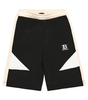 Shorts de jersey en mezcla de algodón | Balmain Kids