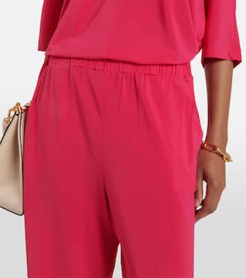 Pantaloni regular a vita alta in jersey | Max Mara