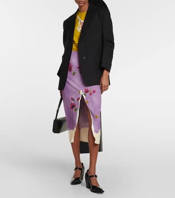 Blazer in mohair con fiocco | Prada