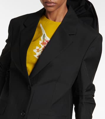 Blazer in mohair con fiocco | Prada