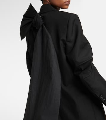 Blazer in mohair con fiocco | Prada