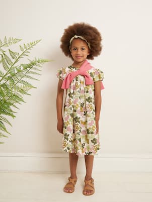 Kleid Arletty aus Leinen und Baumwolle | Bonpoint