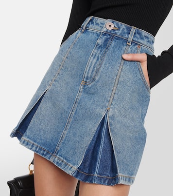 Minifalda denim plisada | Balmain