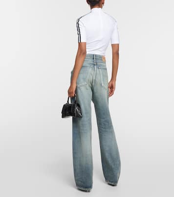Jeans a gamba larga e vita media | Balenciaga