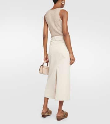 Gonna midi di jeans | Brunello Cucinelli