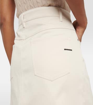 Gonna midi di jeans | Brunello Cucinelli