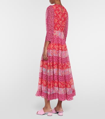 Kristen floral voile midi dress | Rixo