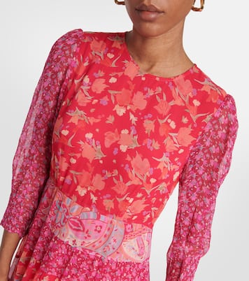 Kristen floral voile midi dress | Rixo