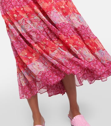 Kristen floral voile midi dress | Rixo