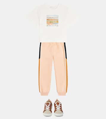 Camiseta en jersey de algodón estampada | Chloé Kids