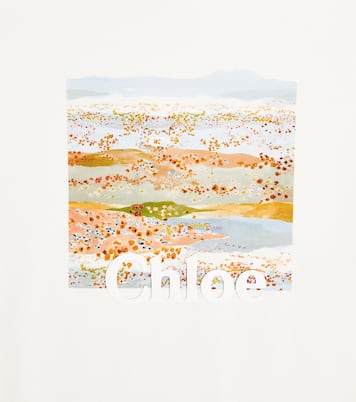 Camiseta en jersey de algodón estampada | Chloé Kids