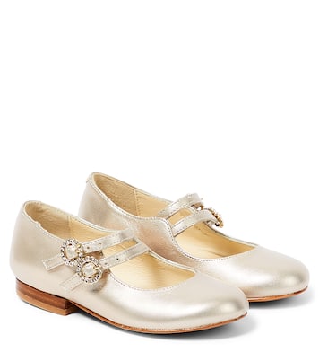 Ballerines Tam en cuir métallisé | Bonpoint
