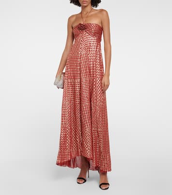 Samira printed halterneck gown | Rixo