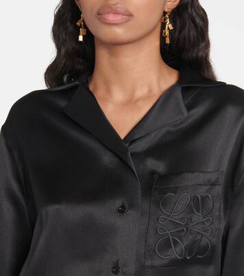 Chemise Anagram en soie | Loewe