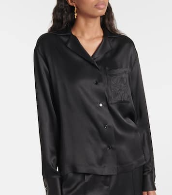 Chemise Anagram en soie | Loewe