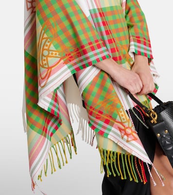 Poncho de lana y algodón con tartán | Vivienne Westwood