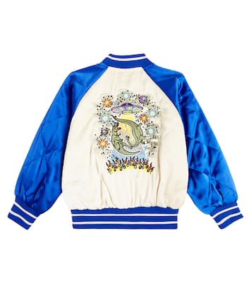 Haru embroidered satin bomber jacket | Molo