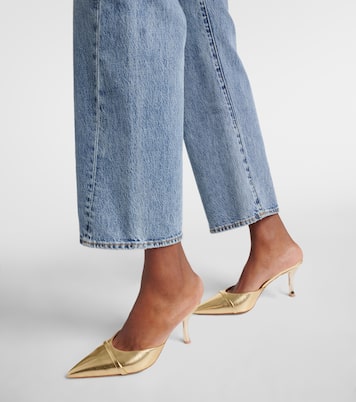 Mules Joella 70 en cuir métallisé | Malone Souliers