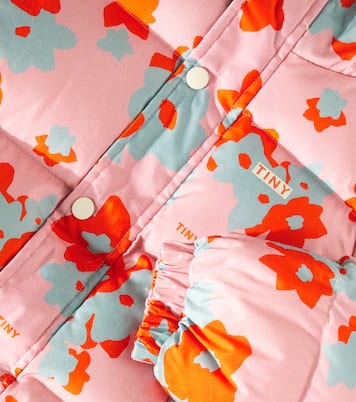 Chaqueta Flowers de algodón acolchada | Tinycottons