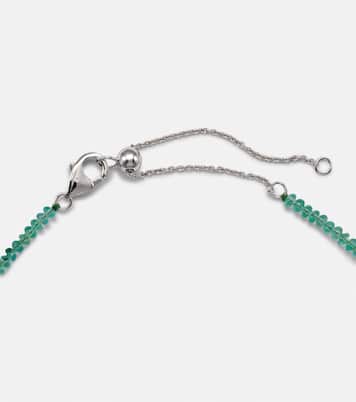 Collier en or 18 ct, émeraudes et diamants | Kamyen