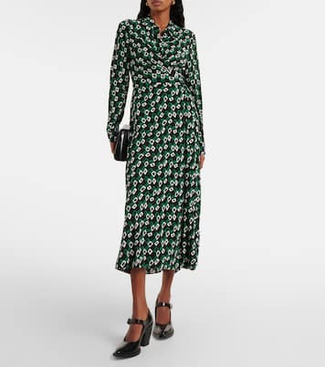Tori printed crêpe wrap dress | Diane von Furstenberg