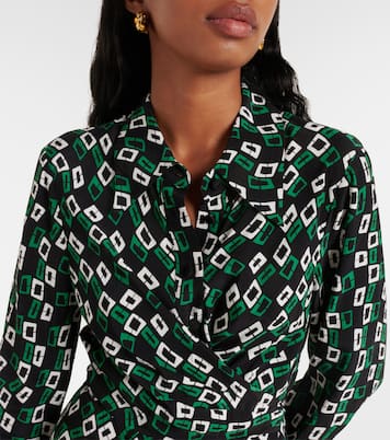 Tori printed crêpe wrap dress | Diane von Furstenberg