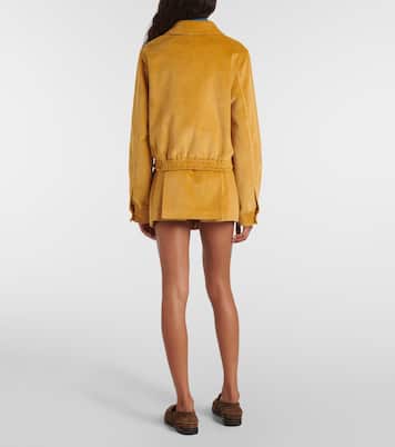 Giacca blouson in velluto a coste | Miu Miu
