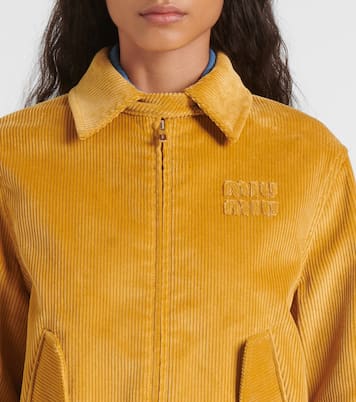 Giacca blouson in velluto a coste | Miu Miu